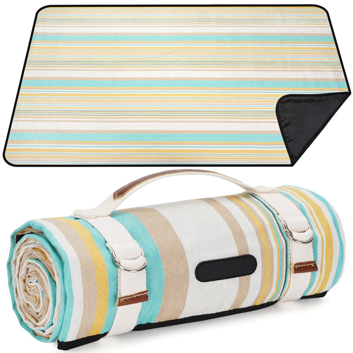 Unisex Picnic blanket with water-repellent underside and carrying handle Kalsten