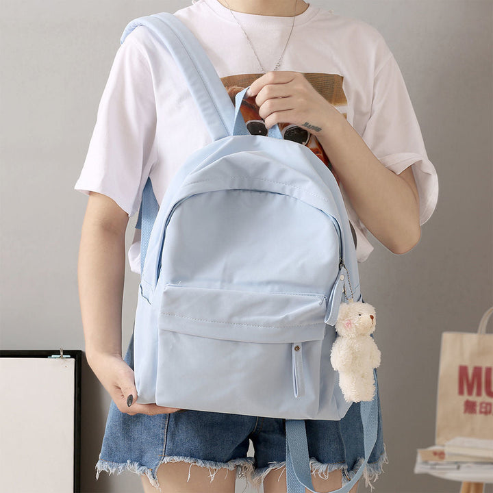 Casual Backpack with Plush Keychain Kalsten