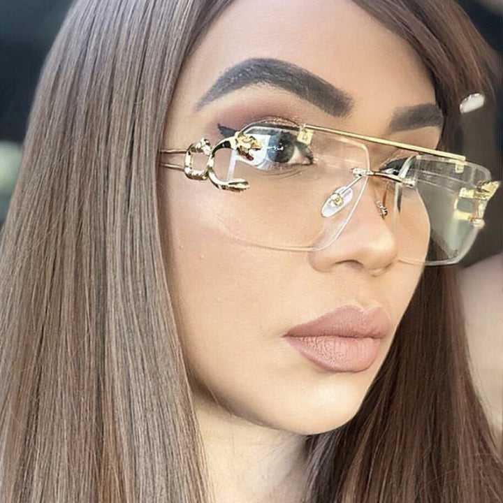 Women's square sunglasses with elegant decorative details Kalsten