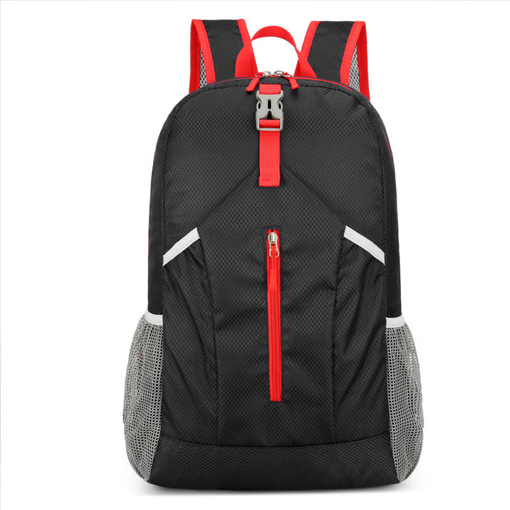 Unisex nan ultra-light foldable day backpack with organizer compartments, water-repellent material, and mesh side pockets Kalsten