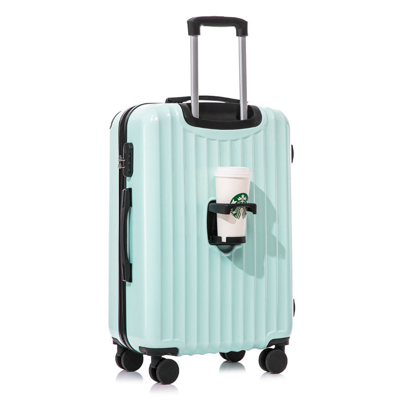 Unisex Innovative Hard-Shell Spinner Luggage with Integrated Cup Holder Kalsten