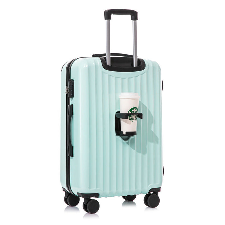 Unisex Innovative Hard-Shell Spinner Luggage with Integrated Cup Holder Kalsten