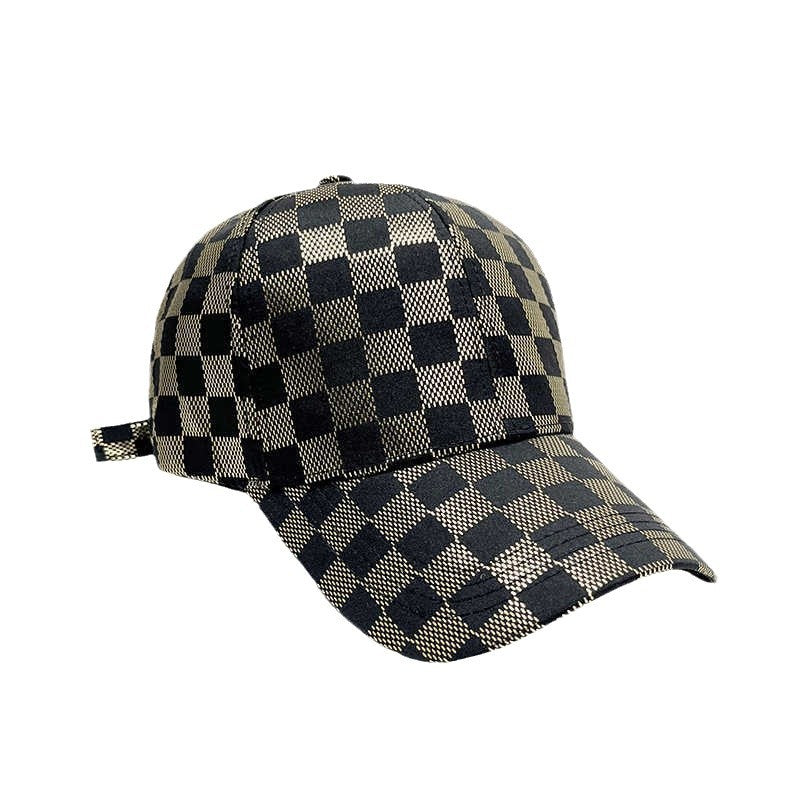 Women's Stylish Checkered Pattern Baseball Cap Kalsten