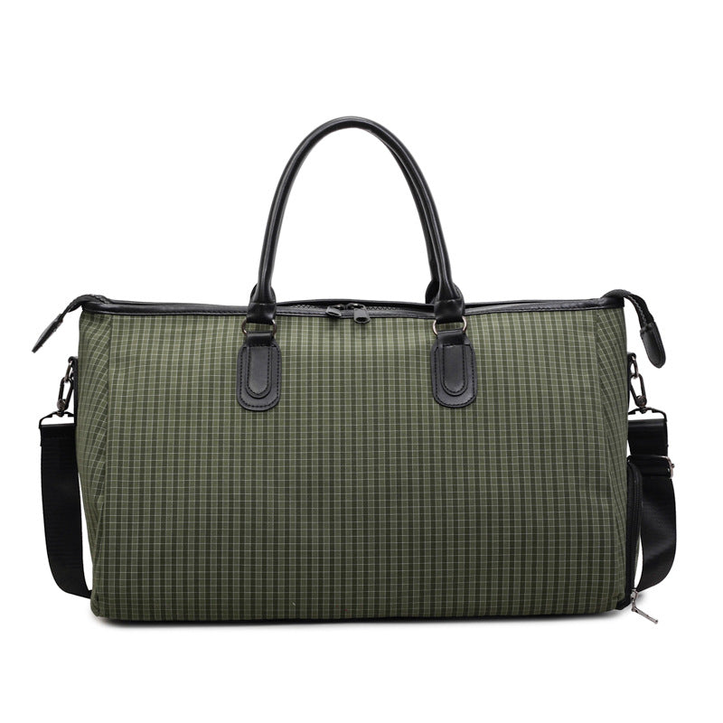 Sporty Travel Bag With Stylish Checkered Pattern Kalsten