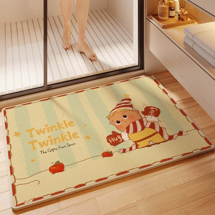 Fun Cartoon Themed Bath Mat Kalsten