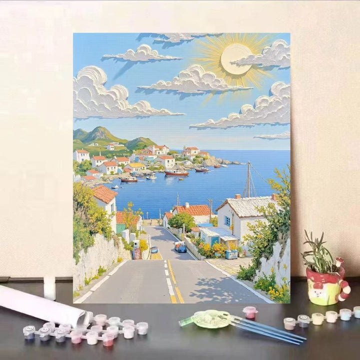 Landscape Themed Paint by Numbers Canvas Art Kit Kalsten