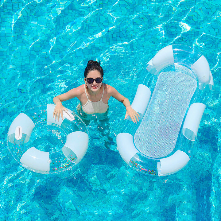 Women's Inflatable Relax Lounger with Mesh Surface Kalsten