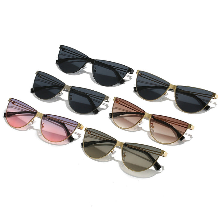 Women’s Fashion Cat-Eye Sunglasses with Elegant Metal Frame Kalsten