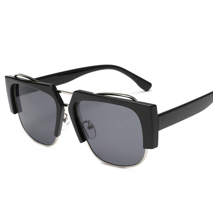 Women Fashion Square Sunglasses with Unique Chain Design Kalsten