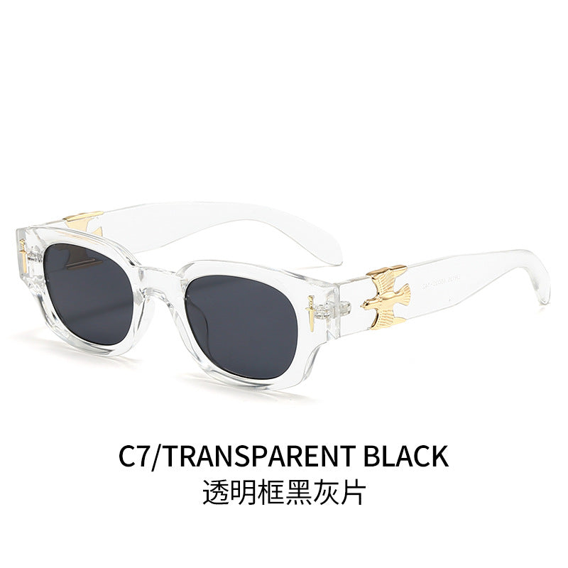 Women's fashionable sunglasses in exclusive tortoiseshell design with elegant metallic accents Kalsten