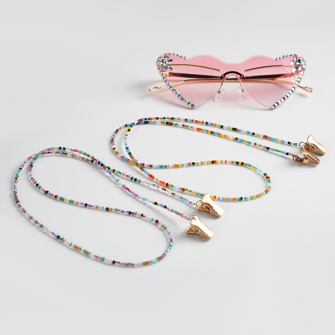 Beaded Eyewear Chain with Secure Clasps kalsten