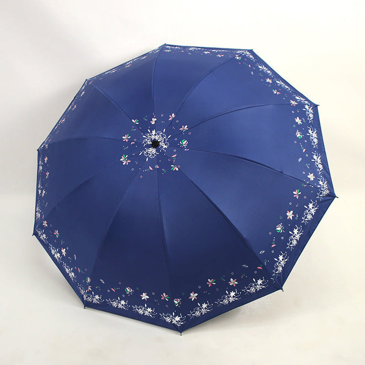 Women's Foldable Umbrella with Floral Patterns Kalsten