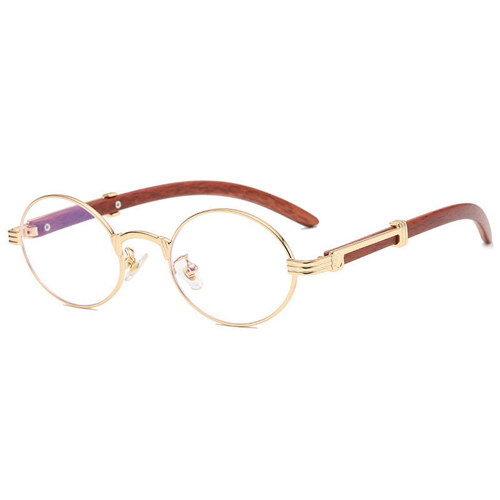 Elegant round sunglasses with high-quality metal frame Kalsten