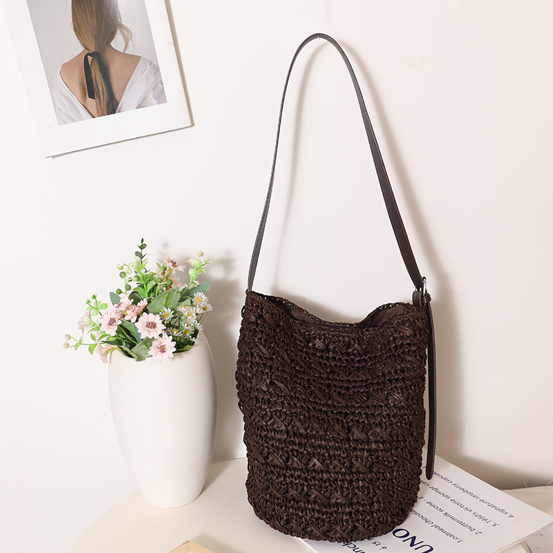 Handcrafted Shoulder Bag Made of High-Quality Natural Material Kalsten