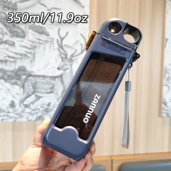 Ladies unique flip-top drinking bottle with viewing window Kalsten