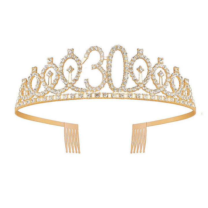 Women's Crystal-Embellished Tiara with Elegant Design Kalsten