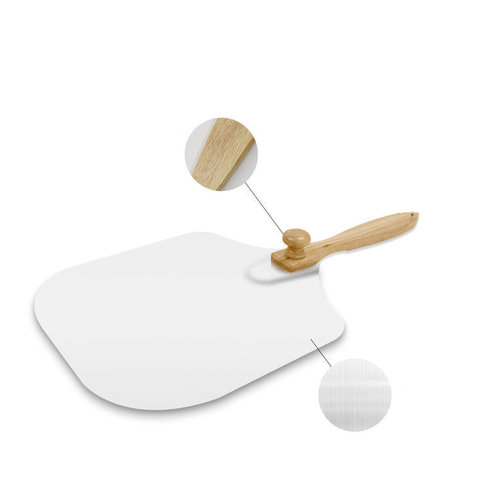 heavy duty bamboo handle pizza peel with anodized aluminum paddle Kalsten