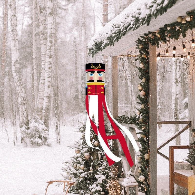 Unisex nan patriotic American flag windsock with long trailing streamers and reinforced hanging loop Kalsten