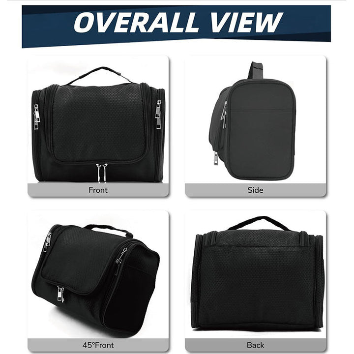 Cosmetic organizer with hooks and multiple compartments Kalsten