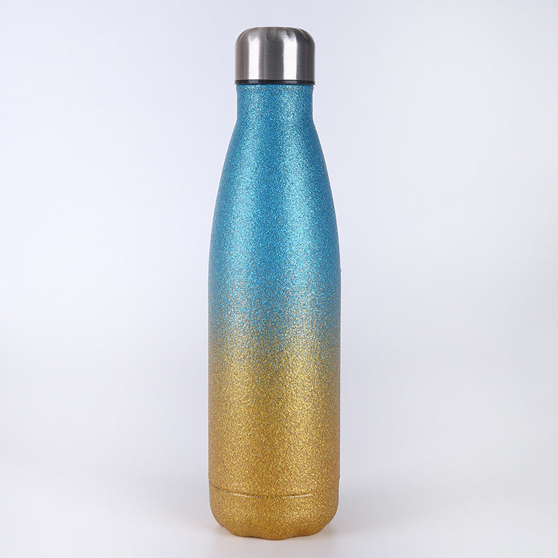Ladies Insulated Water Bottle with Elegant Glitter Surface Kalsten