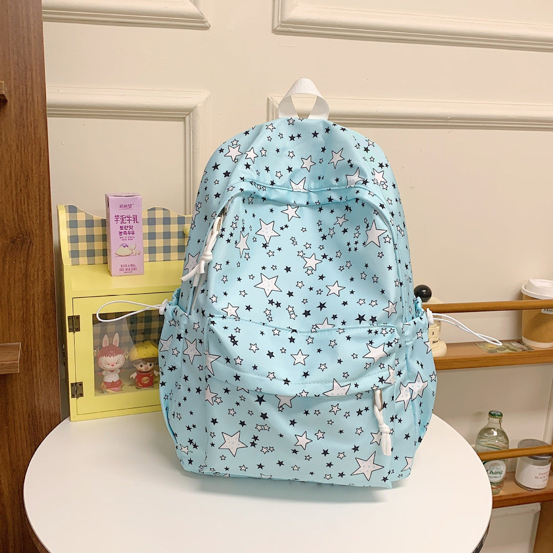 Starry Print Multi-Pocket Backpack Kalsten