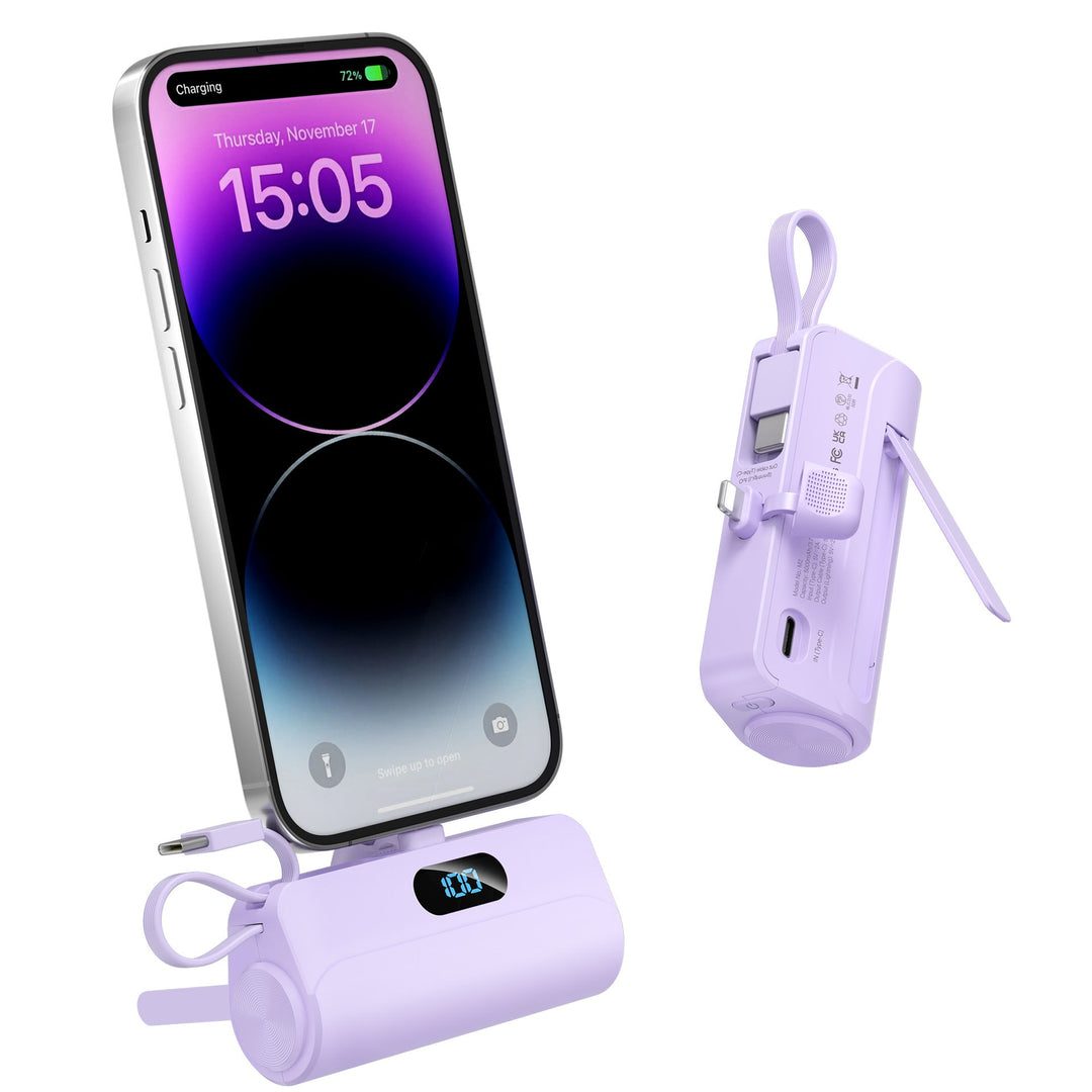 Compact power bank with integrated LED light Kalsten