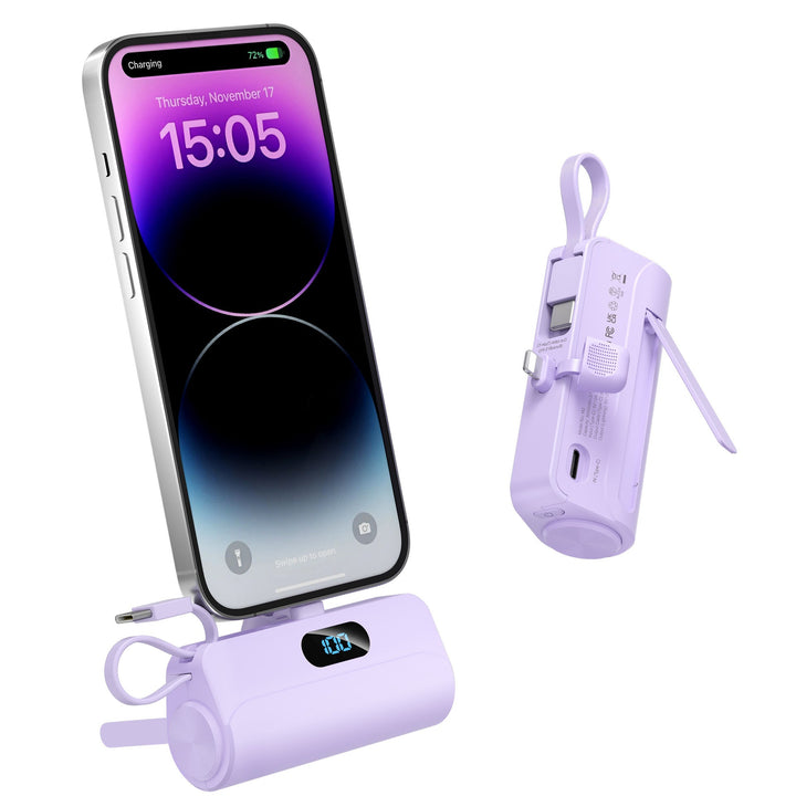 Compact power bank with integrated LED light Kalsten