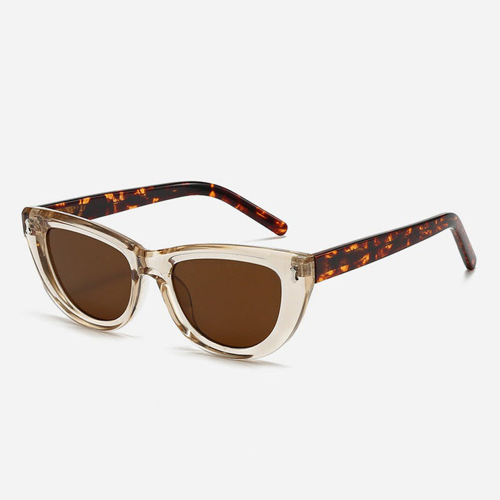 Women's Cat-Eye sunglasses with transparent frame and brown lenses Kalsten