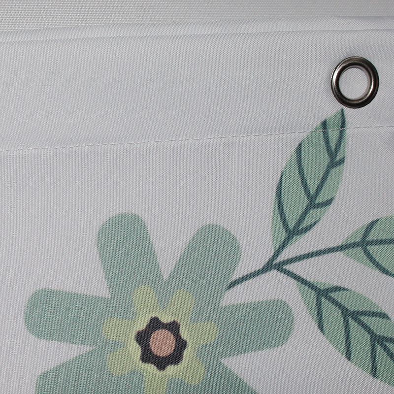 Women's Vintage Floral Print Shower Curtain Kalsten