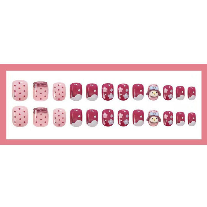 Playful artificial nails with 3D motif Kalsten