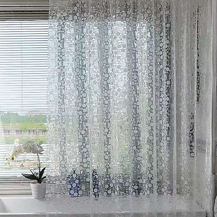 Modern Transparent Polka Dot Shower Curtain Kalsten