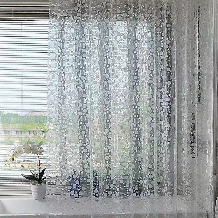 Modern Transparent Polka Dot Shower Curtain Kalsten