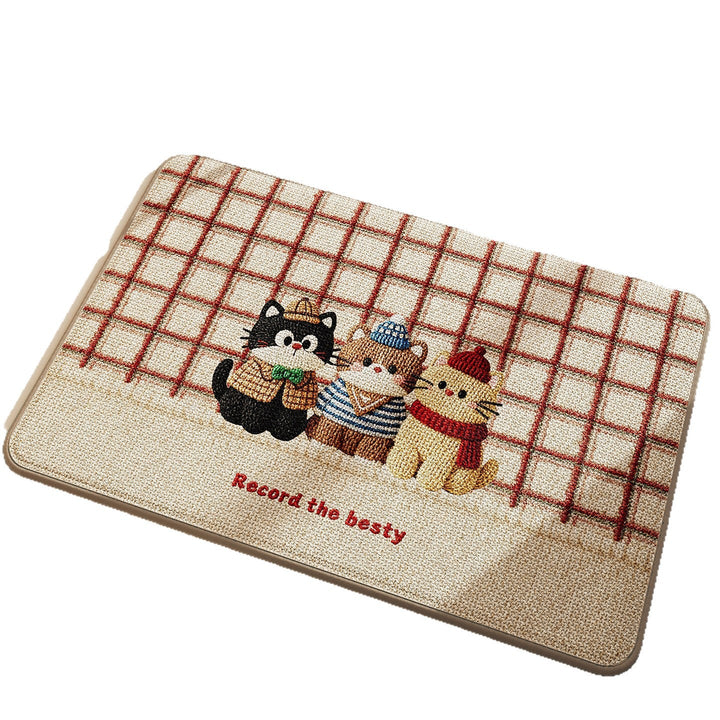 Playful Dog-Themed Bath Mat Kalsten