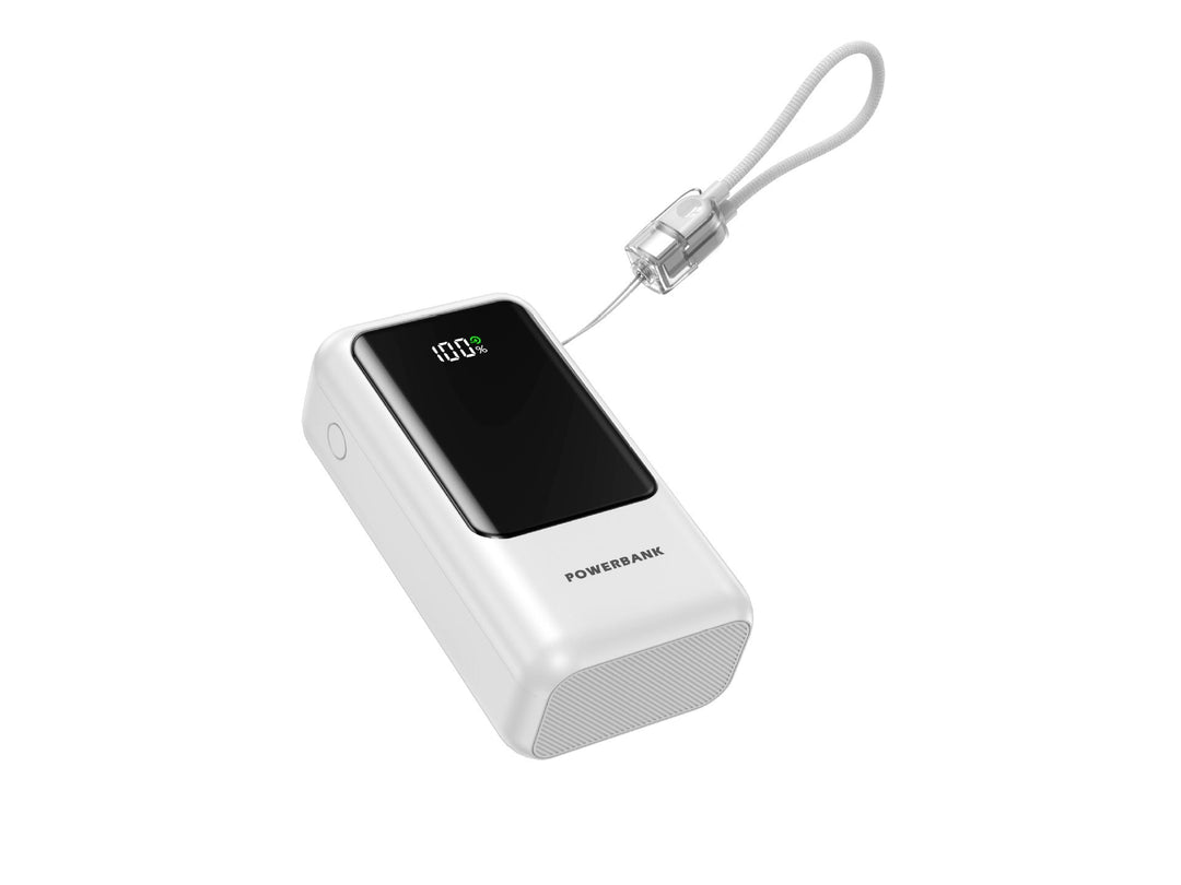 Portable power bank with digital charge indicator and compact design Kalsten