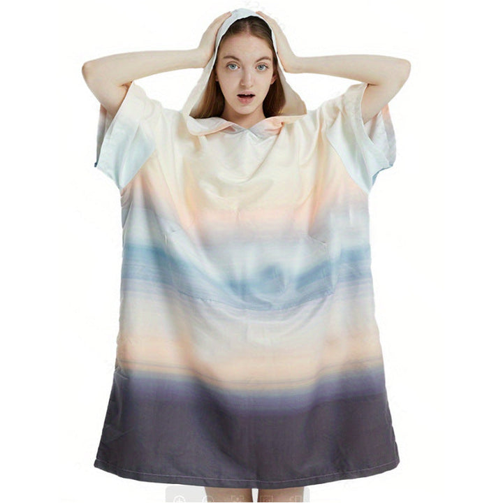 Women colorful bath tunnel with hood Kalsten