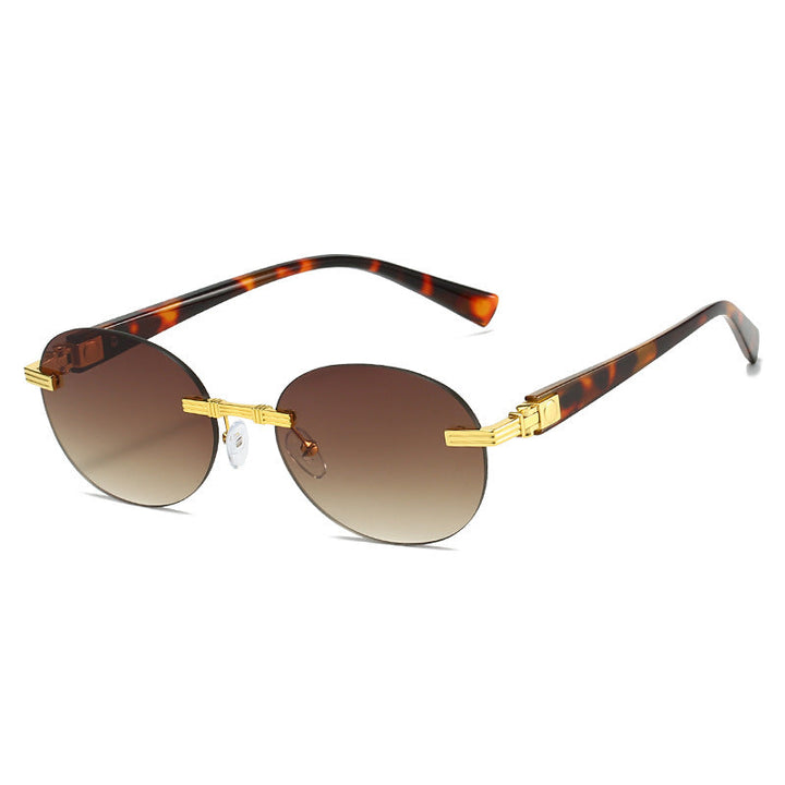 Women's fashionable sunglasses with transparent frame and flexible nose pad Kalsten