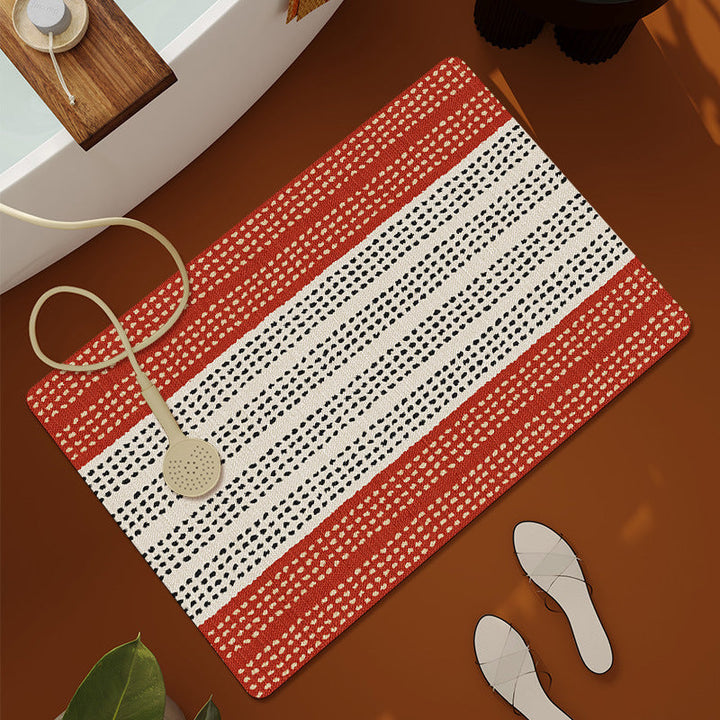 Textured Patterned Bath Mat Kalsten