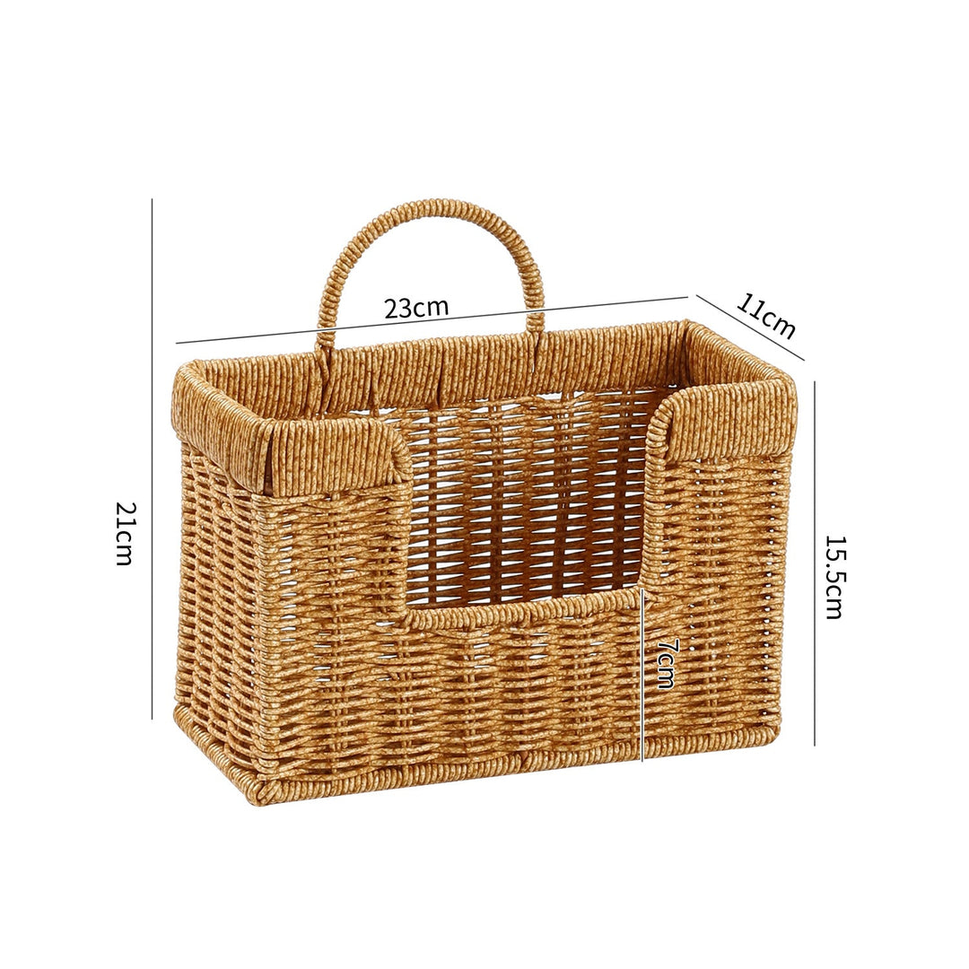 Unisex Handwoven Storage Basket with Practical Carrying Handle Kalsten