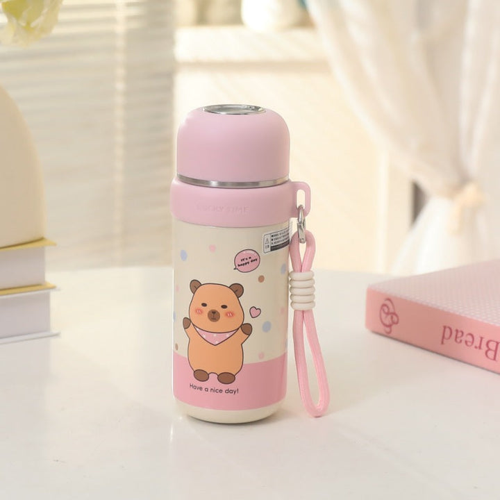 Women's Insulated Thermos Bottle with Fun Bear Design Kalsten