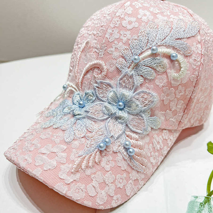 Women's Embroidered Lace Baseball Cap Kalsten