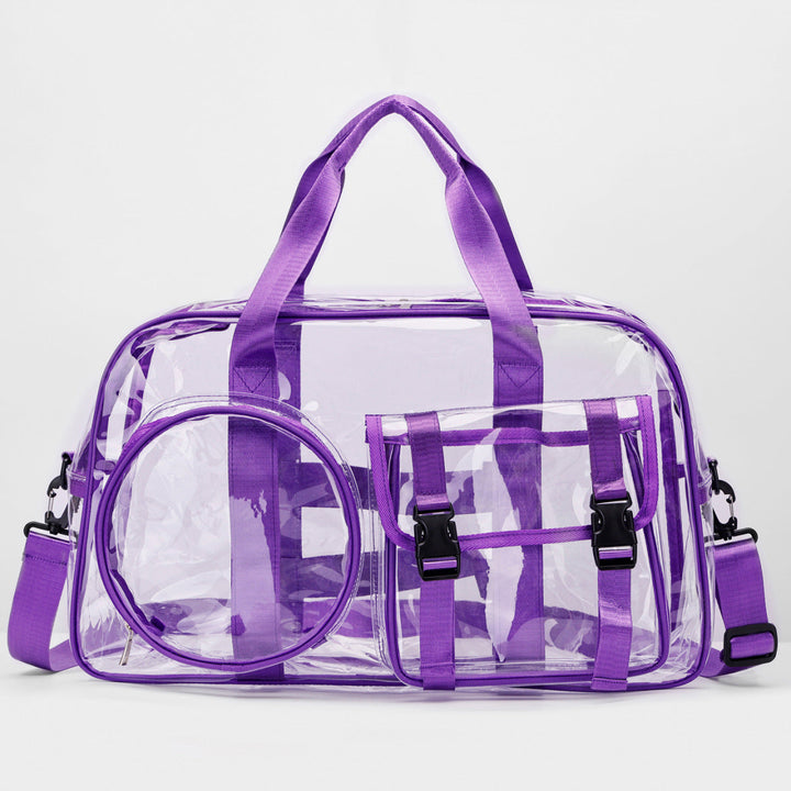 Transparent sports and travel bag with practical compartments Kalsten