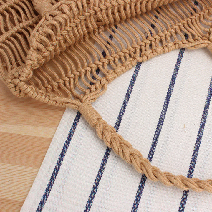 Braided tote bag with inner pouch Kalsten