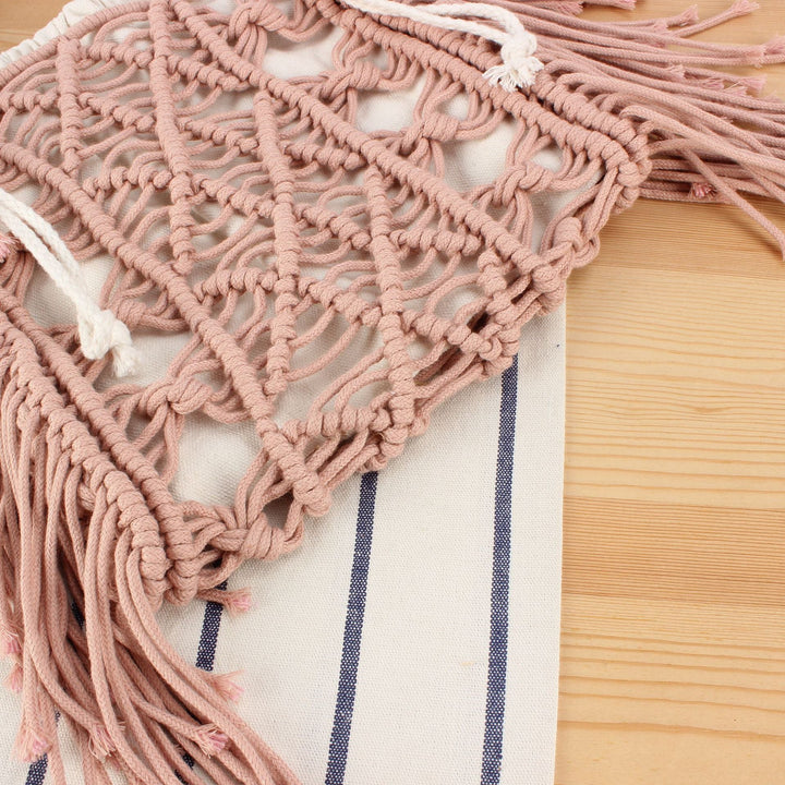 Creative Macrame Shoulder Bag with Fringe Kalsten