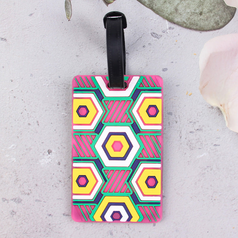 Geometric Pattern Luggage Tag Kalsten