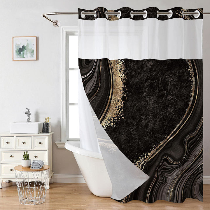 Elegant Marble Design Shower Curtain Kalsten