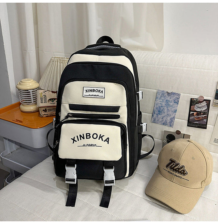 Multi-Compartment Casual School Backpack