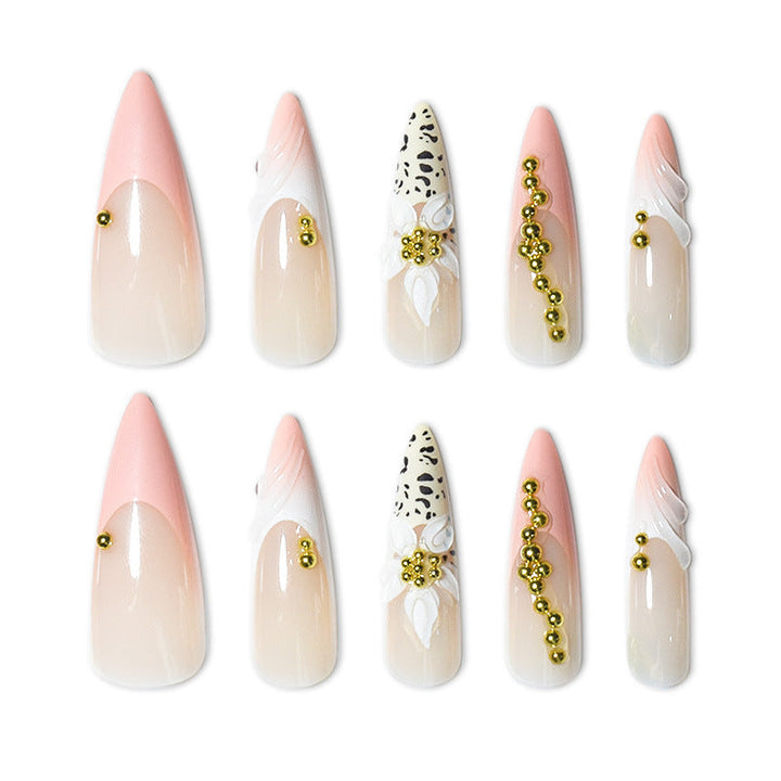 Exotic Floral and Animal Print Press-On Nail Extensions Kalsten
