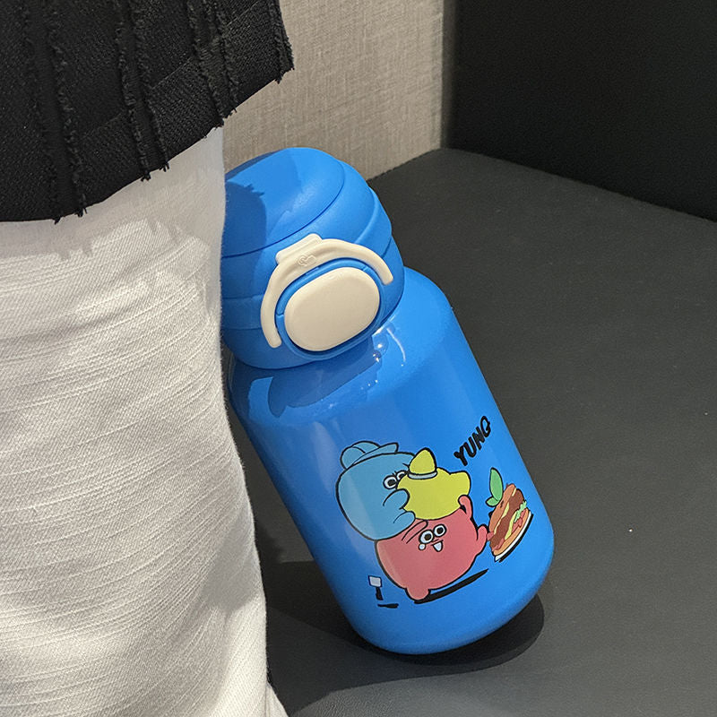 Women's Stainless Steel Water Bottle with Funny Cartoon Design Kalsten