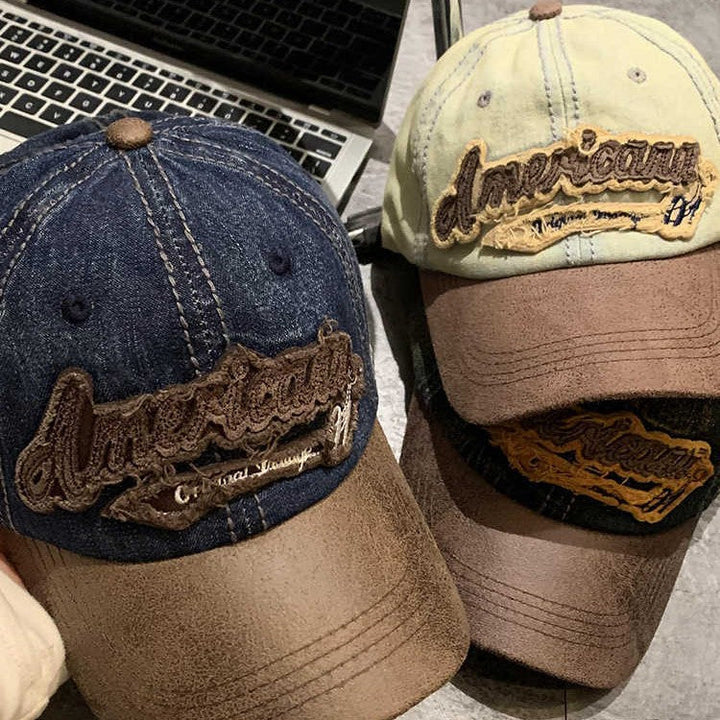 Men's Vintage Denim Baseball Cap Kalsten
