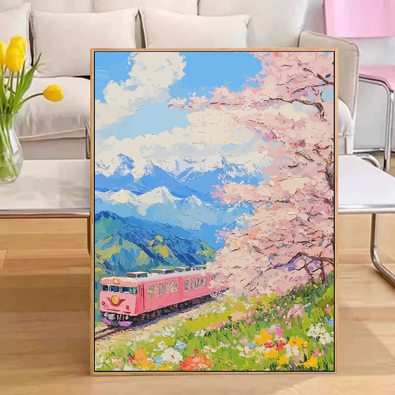 Scenic Train Landscape Wall Art Kalsten